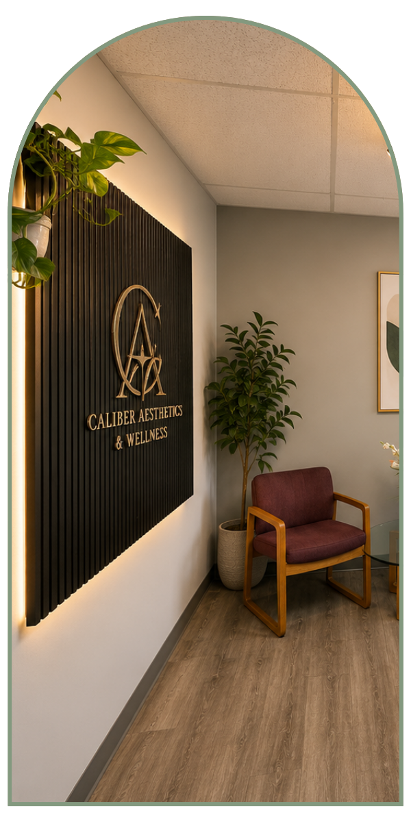 Caliber Aesthetics treatment room featuring advanced aesthetic technology